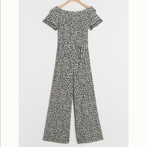 Anthropologie Leopard-print jumpsuit